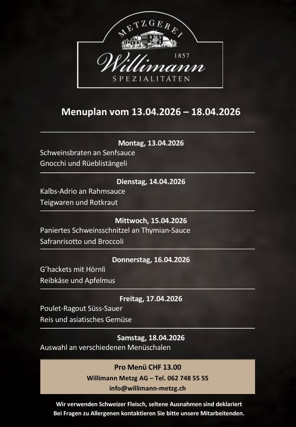 Tages-Menu Tages-Menu