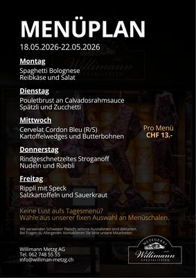 Tages-Menu Tages-Menu