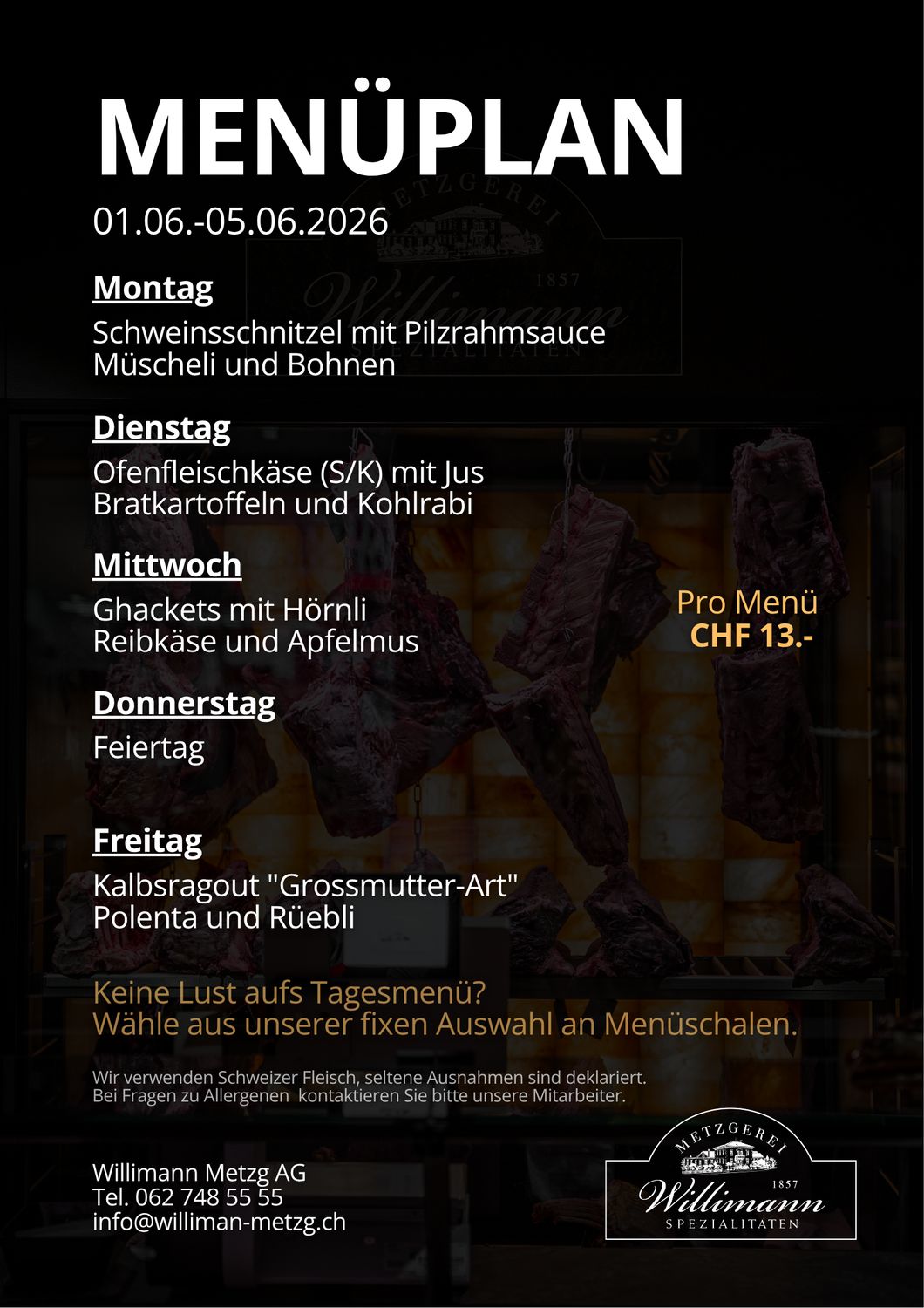 Tages-Menu Tages-Menu