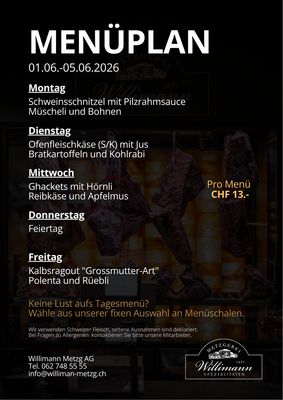 Tages-Menu Tages-Menu