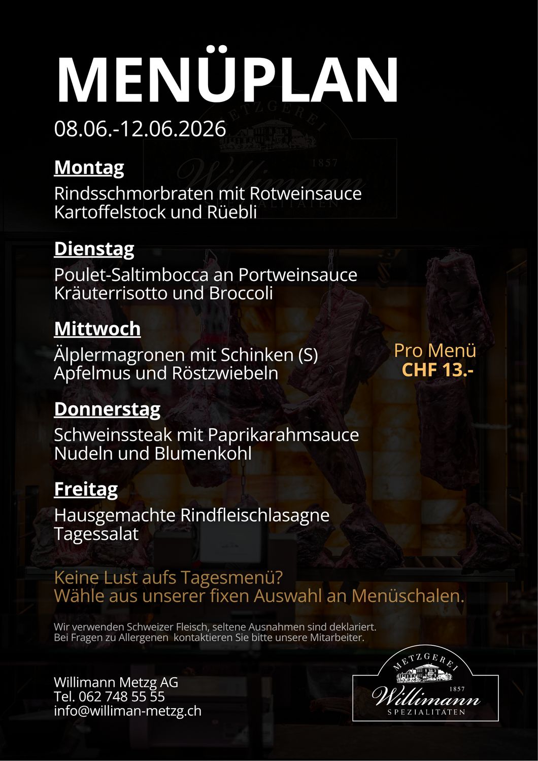 Tages-Menu Tages-Menu