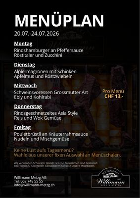 Tages-Menu Tages-Menu