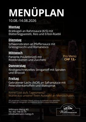 Tages-Menu Tages-Menu