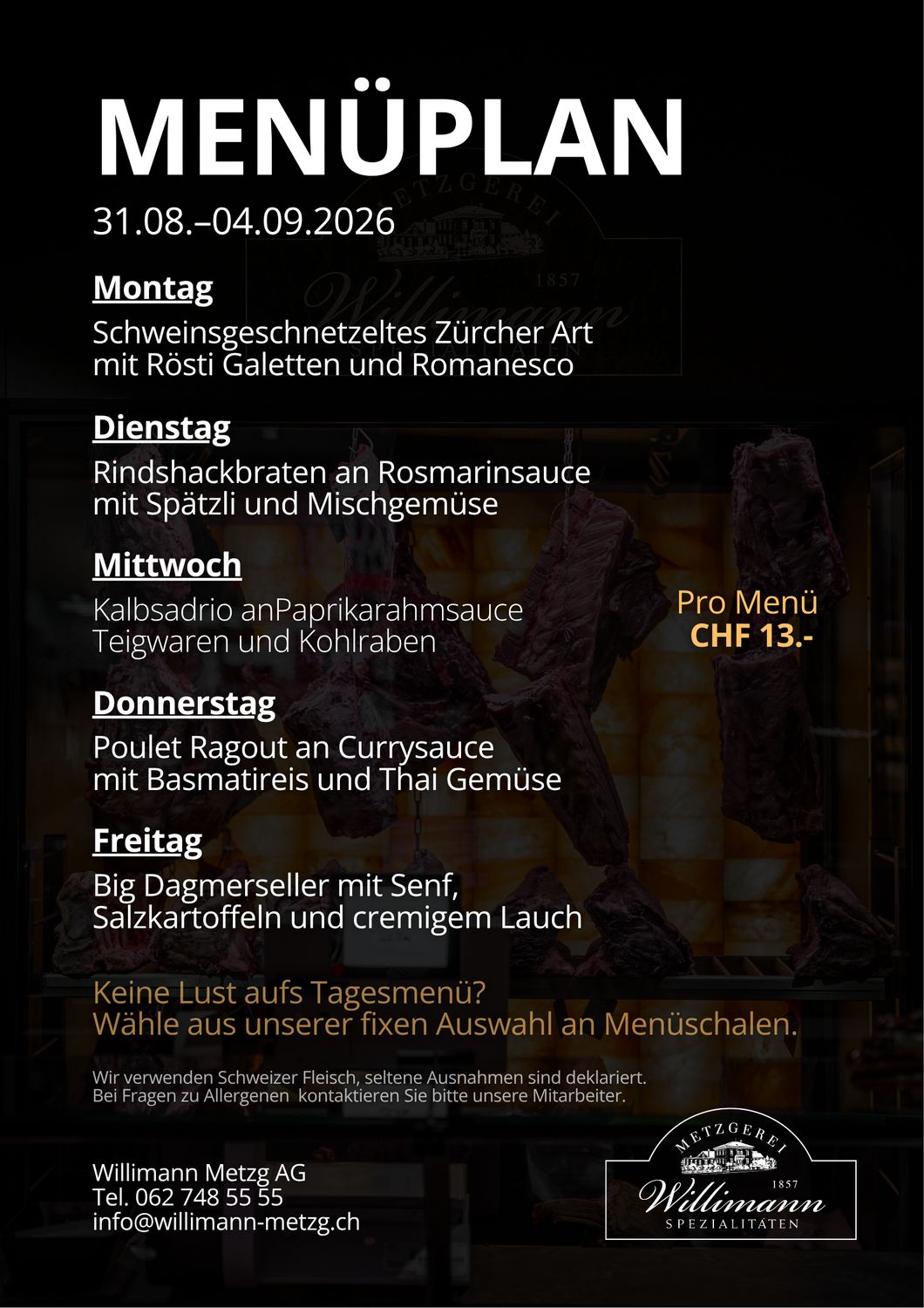 Tages-Menu Tages-Menu
