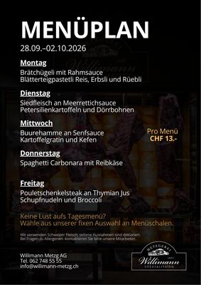 Tages-Menu Tages-Menu