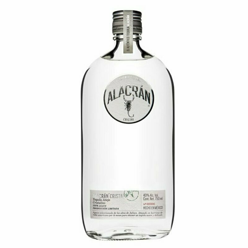 Tequila Añejo Alacrán Cristal