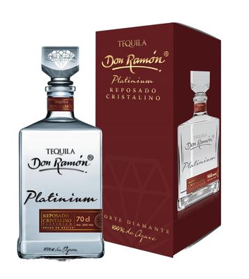 Tequila Don Ramón Platinum Reposado Cristalino 0,7 L