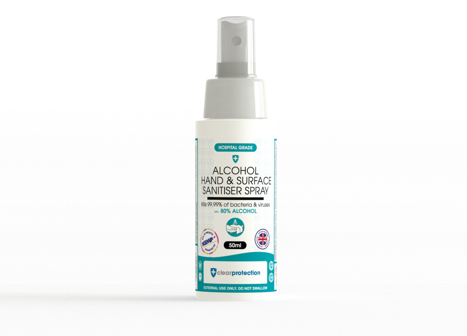 80% Alcohol Hand & Surface Sanitiser Spray - 50ml 80% Alcohol Hand & Surface Sanitiser Spray - 50ml
