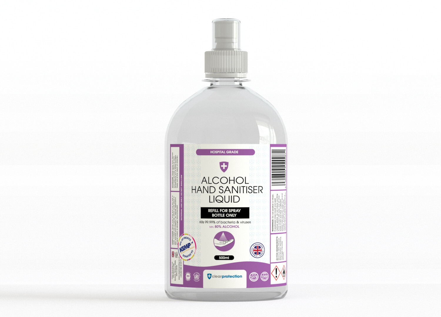 Alcohol Hand Sanitiser Liquid - 500ml REFILL Alcohol Hand Sanitiser Liquid - 500ml REFILL