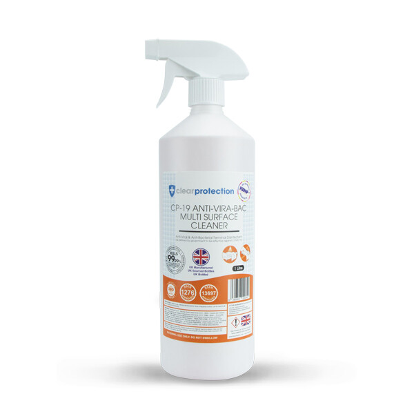 CP-19 Anti-Vira-Bac Multi-Surface Cleaner with Trigger Spray - 1000ml CP-19 Anti-Vira-Bac Multi-Surface Cleaner with Trigger Spray - 1000ml