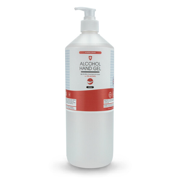 70% Alcohol Hand Gel - 1 Litre-Lotion Pump Top 70% Alcohol Hand Gel - 1 Litre-Lotion Pump Top