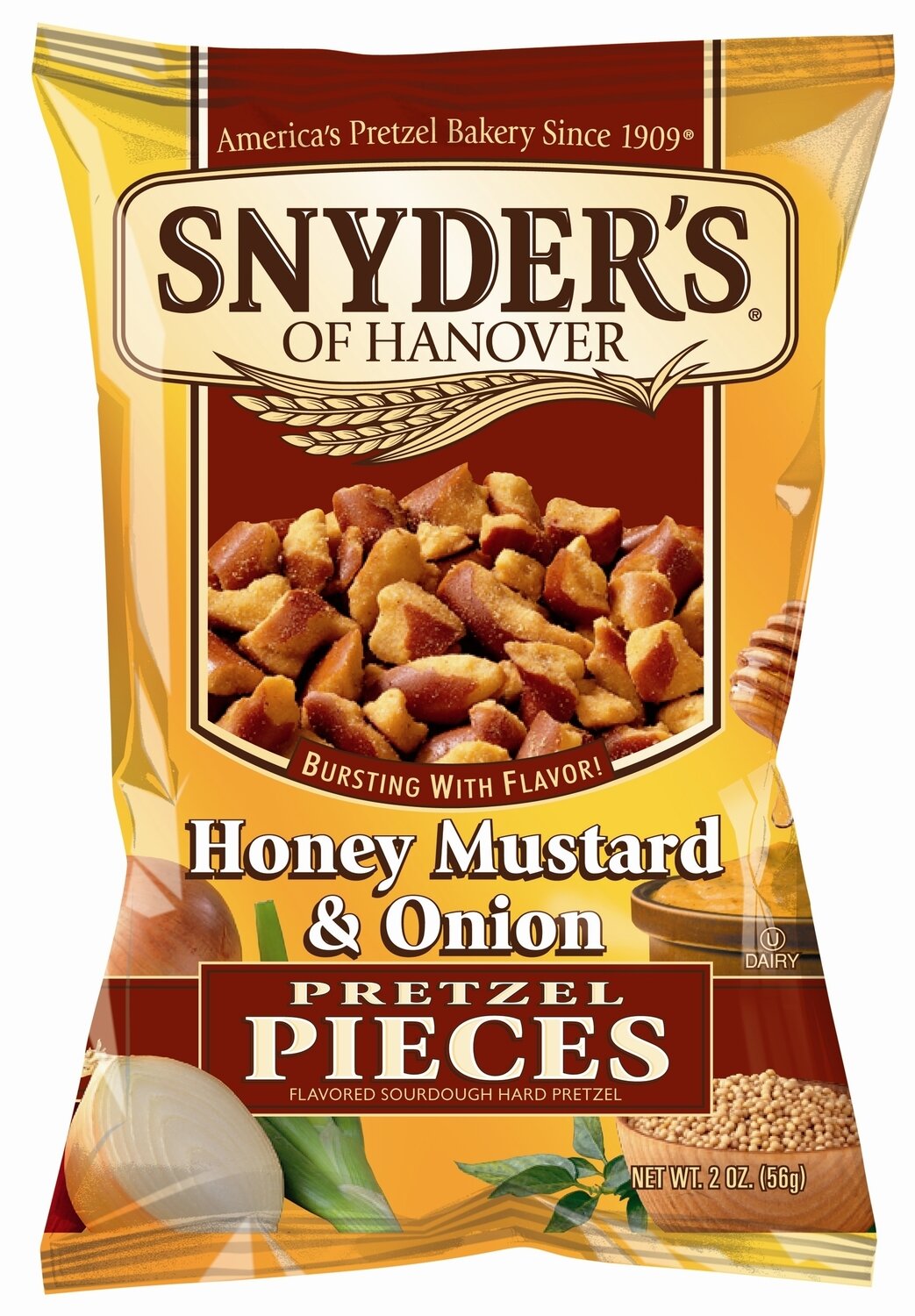 Snyder's Pretzel Honig, Senf und Zwiebeln 125g