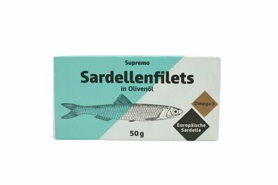 Sardellenfilets in Olivenöl 1/8 gelegt