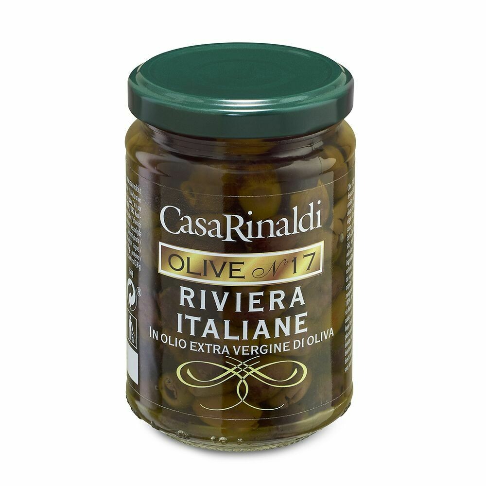 entsteinte Oliven Riviera in Olivenöl extravergine