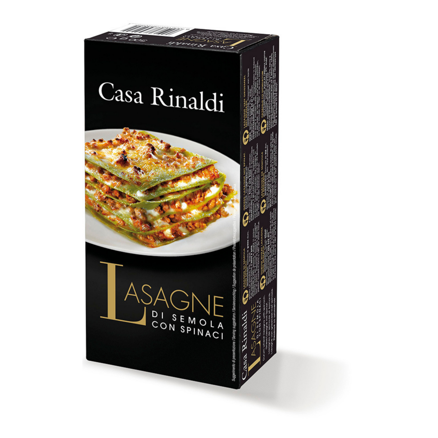 Griess-Lasagna mit Spinat (ohne Eier)