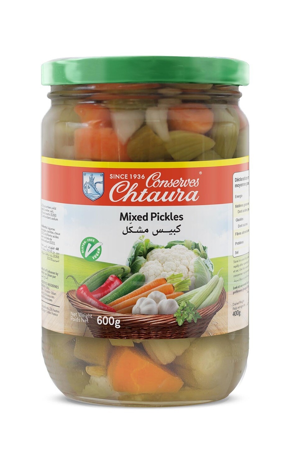 Mixed Pickles, 600g - eingelegtes Gemüse