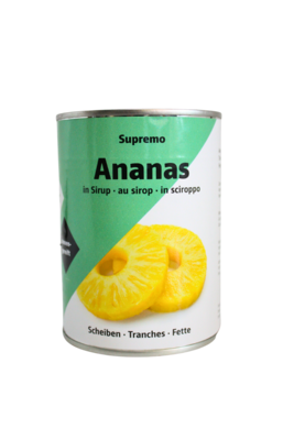 Ananas Scheiben in Sirup