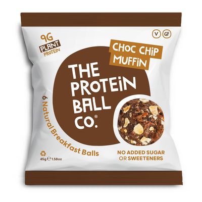 Proteinkugeln Choc Chip Muffin - Breakfast to Go