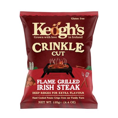Keoghs Chips Crinkle Cut, Grilled Irish Steak