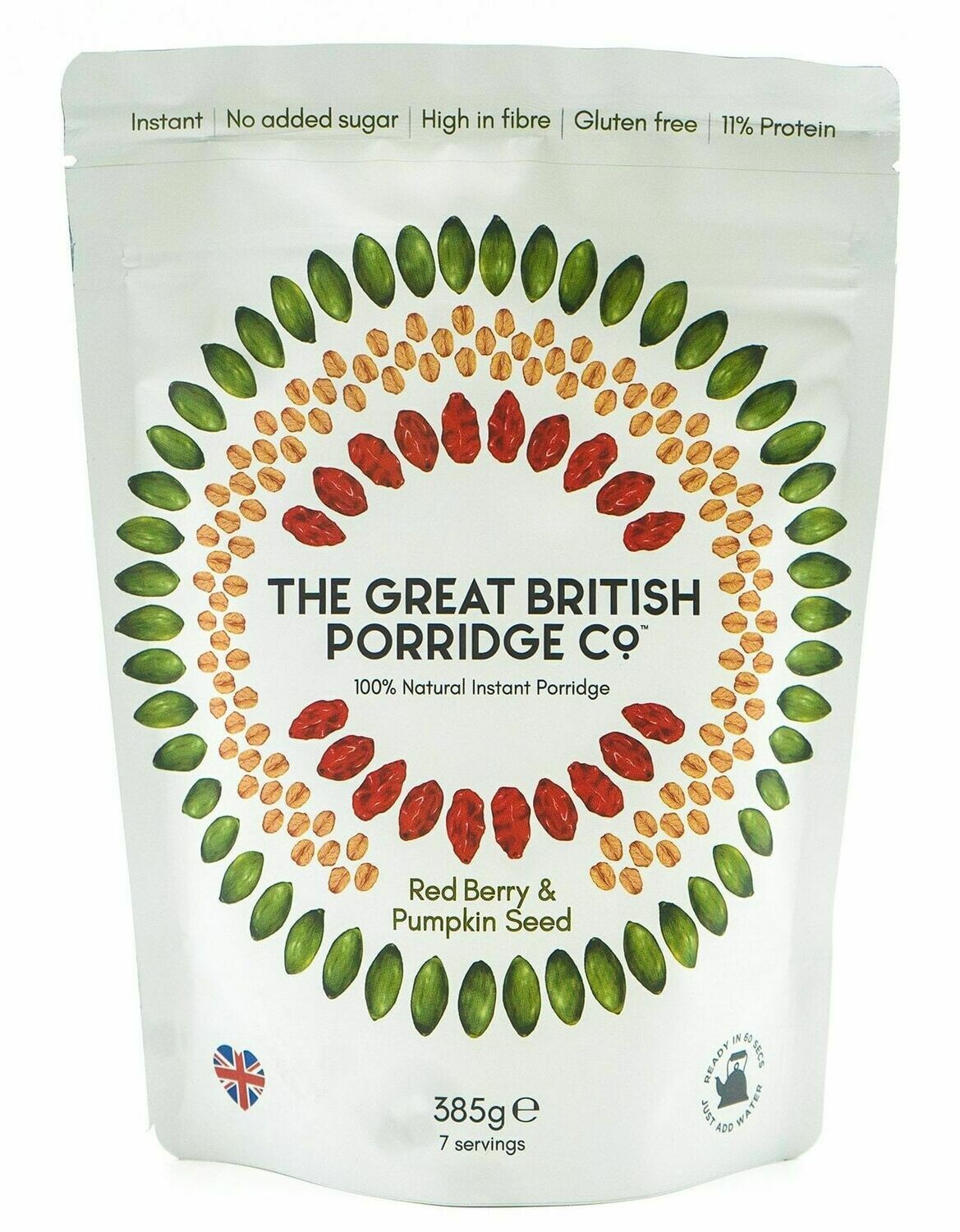 Porridge Goji und Kürbiskerne