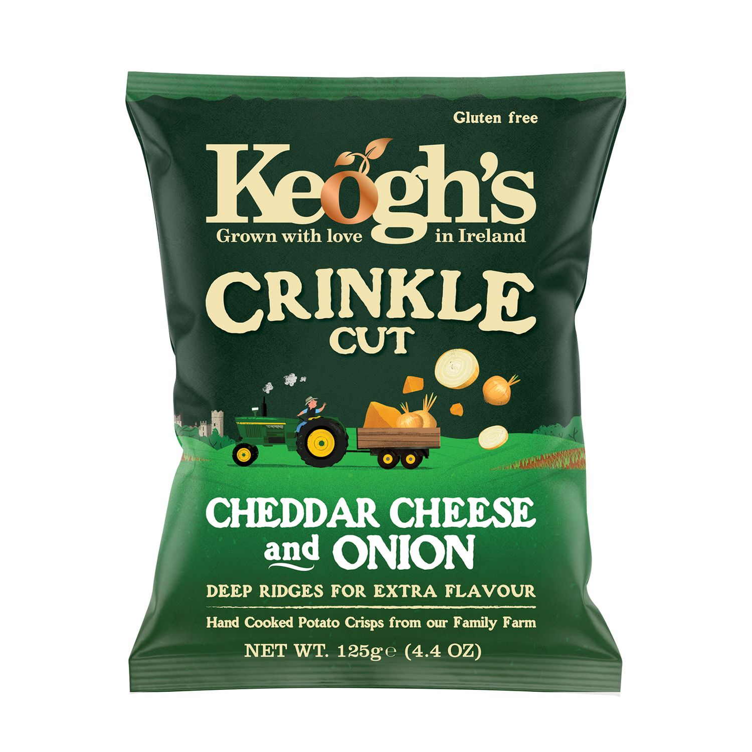 Keoghs Chips Crinkle Cut, Irish Cheddar Käse &amp; Zwiebel