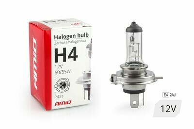 Галогенная лампа H4 12V 60/55W УФ-фильтр (E4)