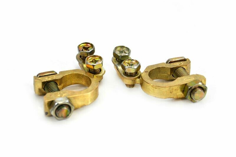 Brass battery terminals 2 pcs