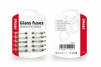 Glass fuses 10 pcs
