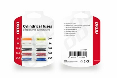 Cylindric fuse 10pts blister