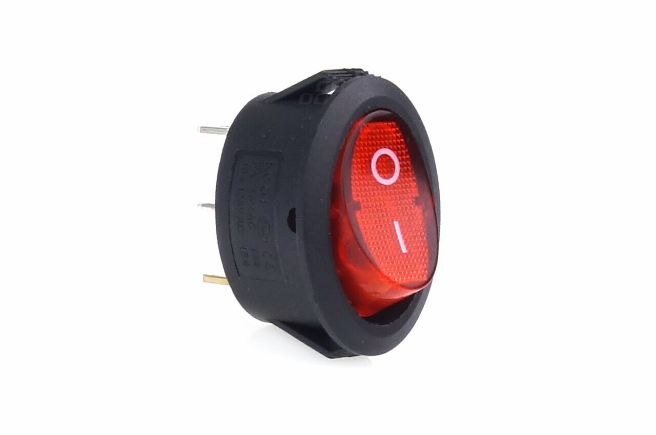 Eliptic switch 12V/230V (with red light) BU02