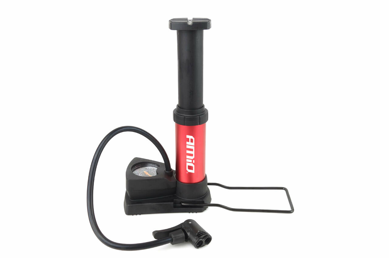 High Pressure Mini foot pump with pressure gauge PU03