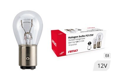 Halogen bulbs P21/5W BAY15D 12V 21W/5W 10pcs