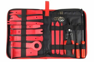 Clip Radio Upholstery Removal Tool Kit 19 pcs with bag