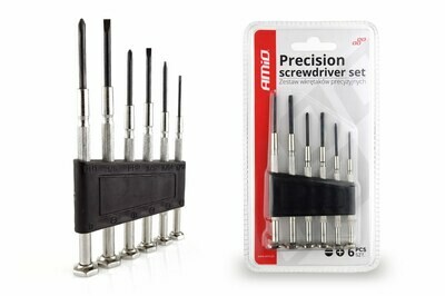 Precision screwdriver set, 6 pcs