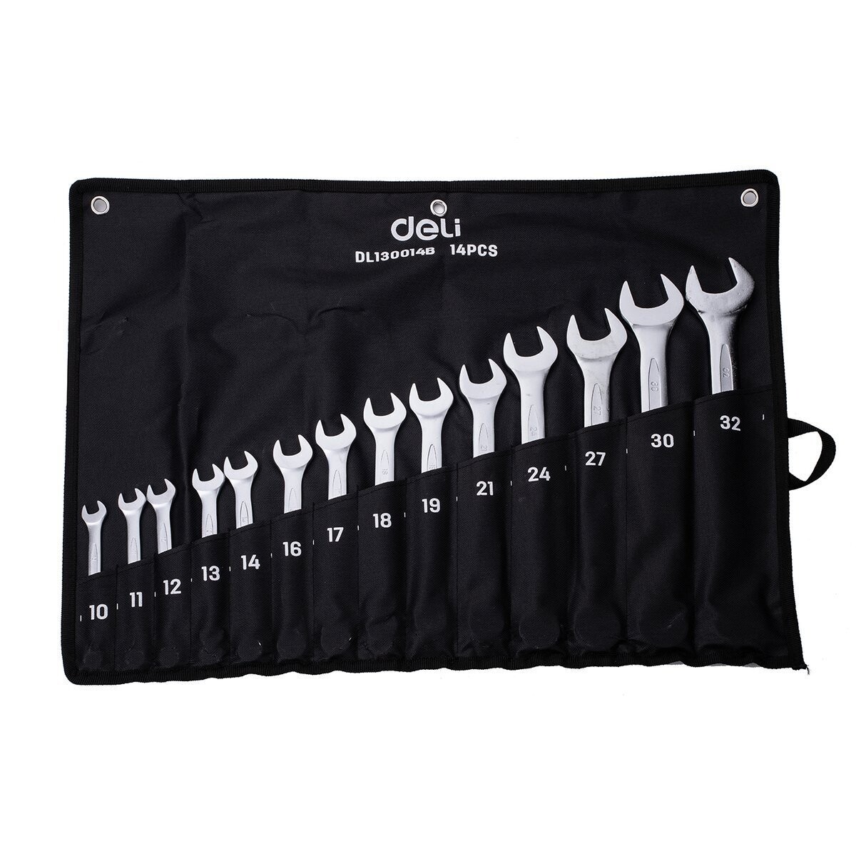 Combination wrench set 10-32 mm