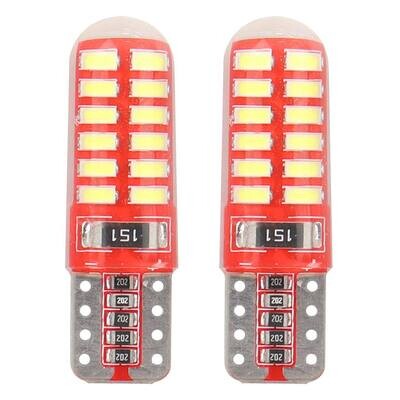 LED CANBUS 24SMD 3014 T10e (W5W) SILCA White 12V