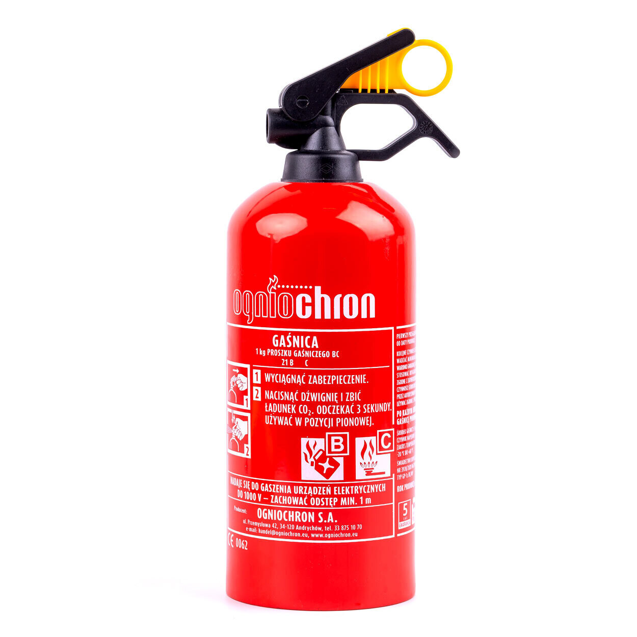 Powder fire extinguishers GP-1 BC without wall fixer