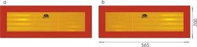 Rear reflecting marker boards TW-P2/RR 101-01W-71 (2 pcs)
