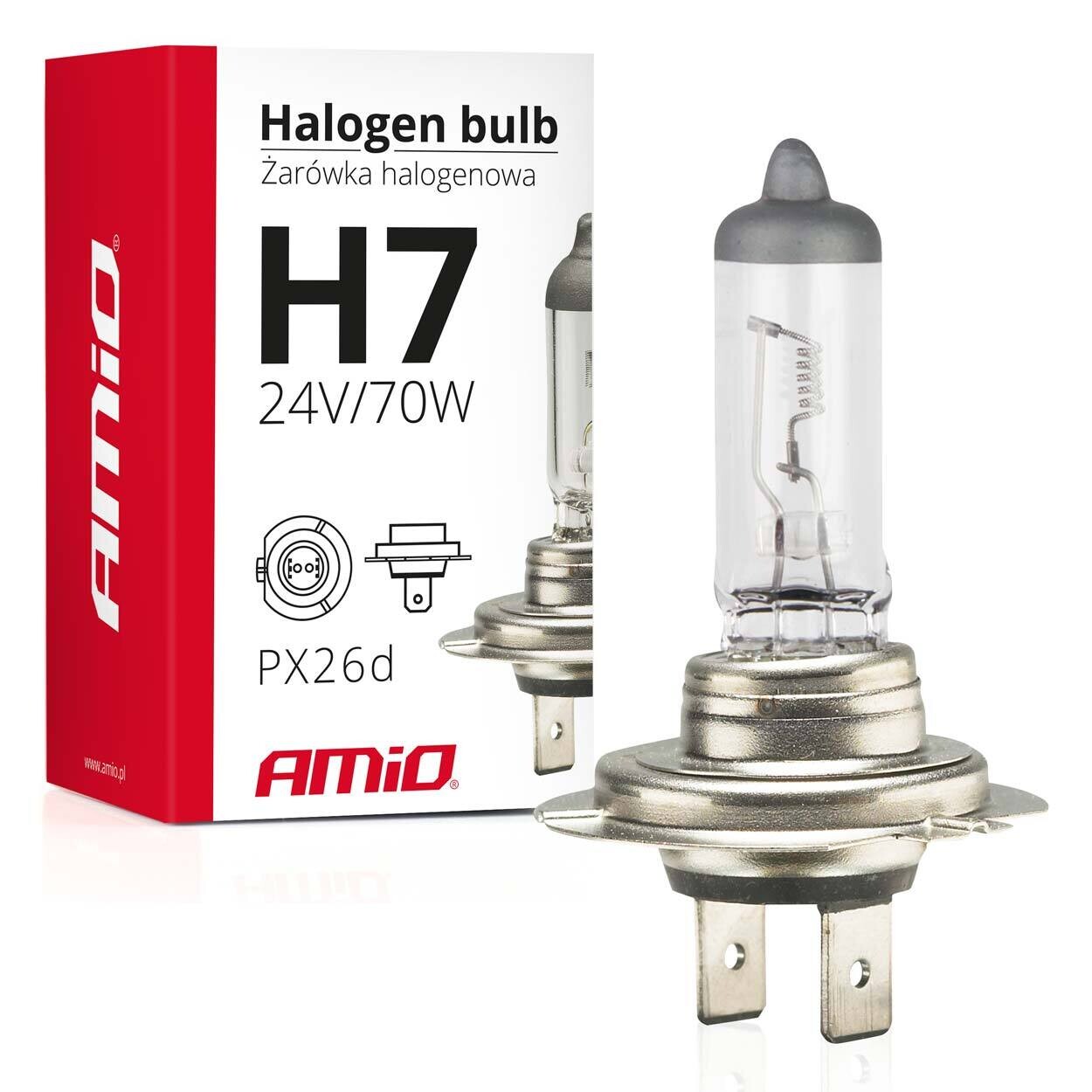 Halogen Bulb H7 24V 70W UV filter (E4)