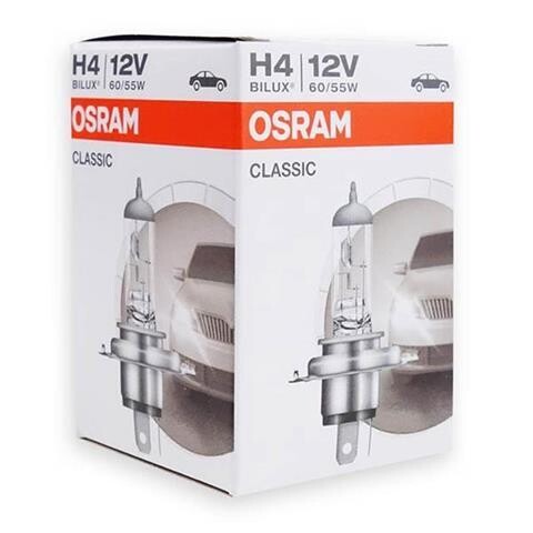 Halogen Bulb Osram Classic H4 12V 60/55 P43T