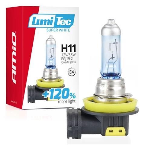 Halogen bulb H11 12V 55W LumiTec Super White +120%
