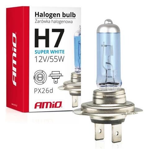 Halogen bulb H7 12V 55W UV filter (E4) Super White