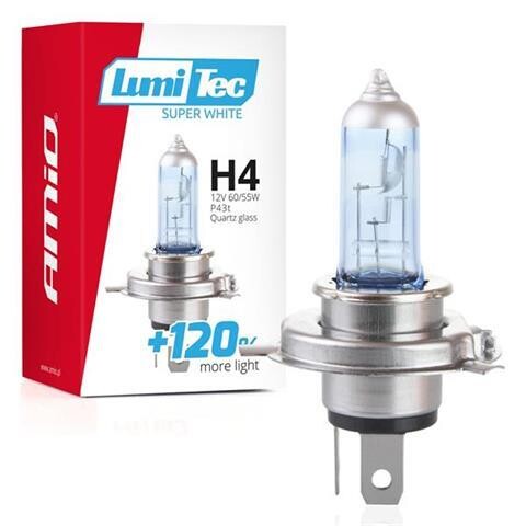Halogen bulb H4 12V 60/55W LumiTec Super White +120%