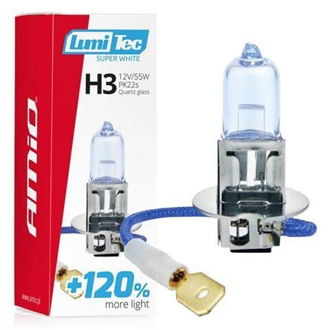 Halogen bulb H3 12V 55W LumiTec Super White +120%