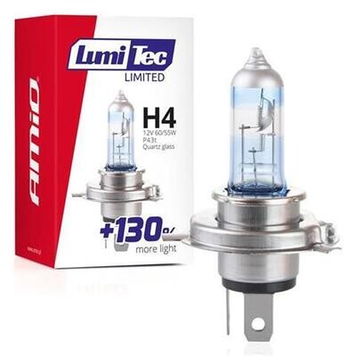 Halogen bulb H4 12V 60/55W LumiTec LIMITED +130%