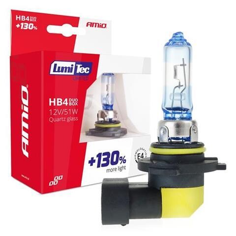 Halogen bulbs HB4 12V 51W LumiTec LIMITED +130% DUO