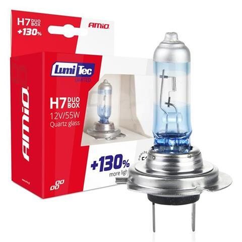 Halogen bulbs H7 12V 55W LumiTec LIMITED +130% DUO