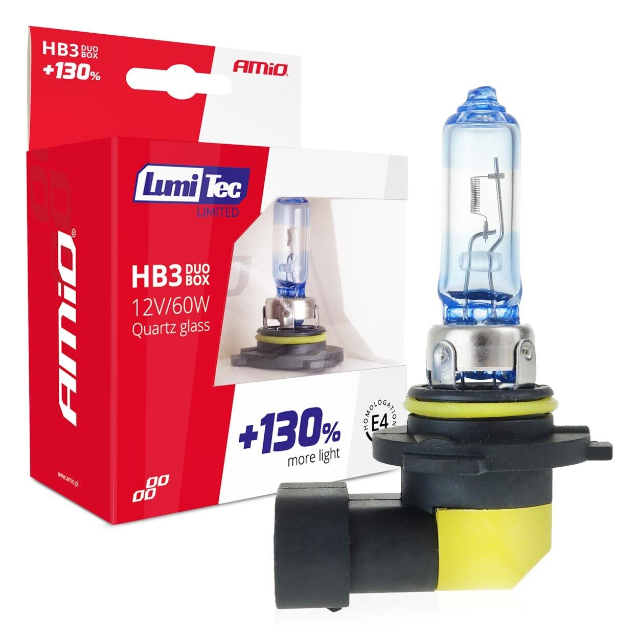 Halogen bulbs HB3 12V 60W LumiTec LIMITED +130% DUO