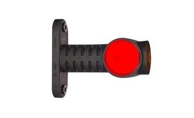 Triple HOR 77 side marker light, straight long arm, LED 12 / 24V (0.5 m cable)
