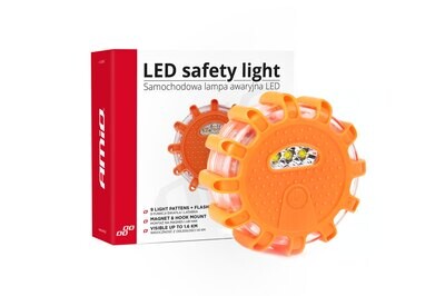 Road Portable LED Warning Light with working torch function 3xAAA IP65 12SMD + 3SMD